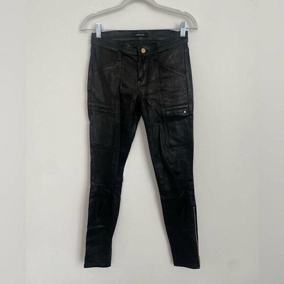 $989 J BRAND LAMB LEATHER pants - Picture 10 of 16